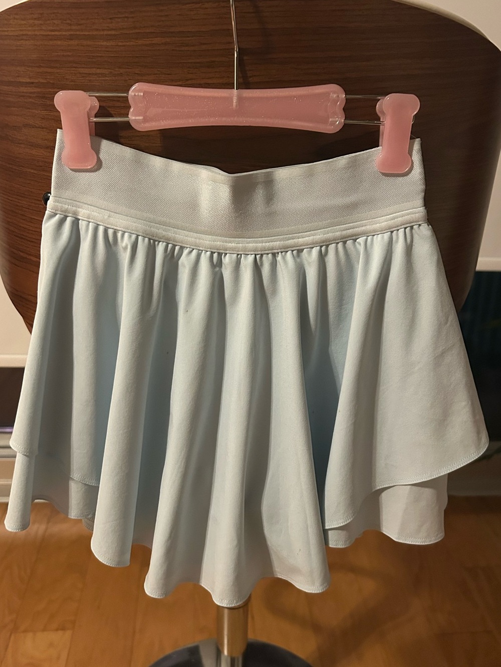 Lululemon court rival baby blue mini skirt
